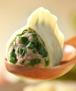 Bevroren ravioli met varkensvlees en bieslook