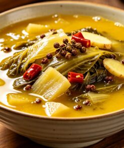 Goude soepbasis met zure kool voor hotpot
