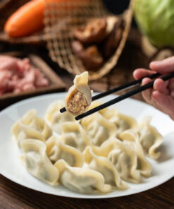 Bevroren ravioli met varkensvlees en Chinese kool