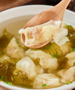 Wan Tan met kip en Sichuan peperblokjes